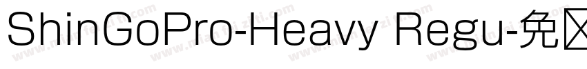 ShinGoPro-Heavy Regu字体转换